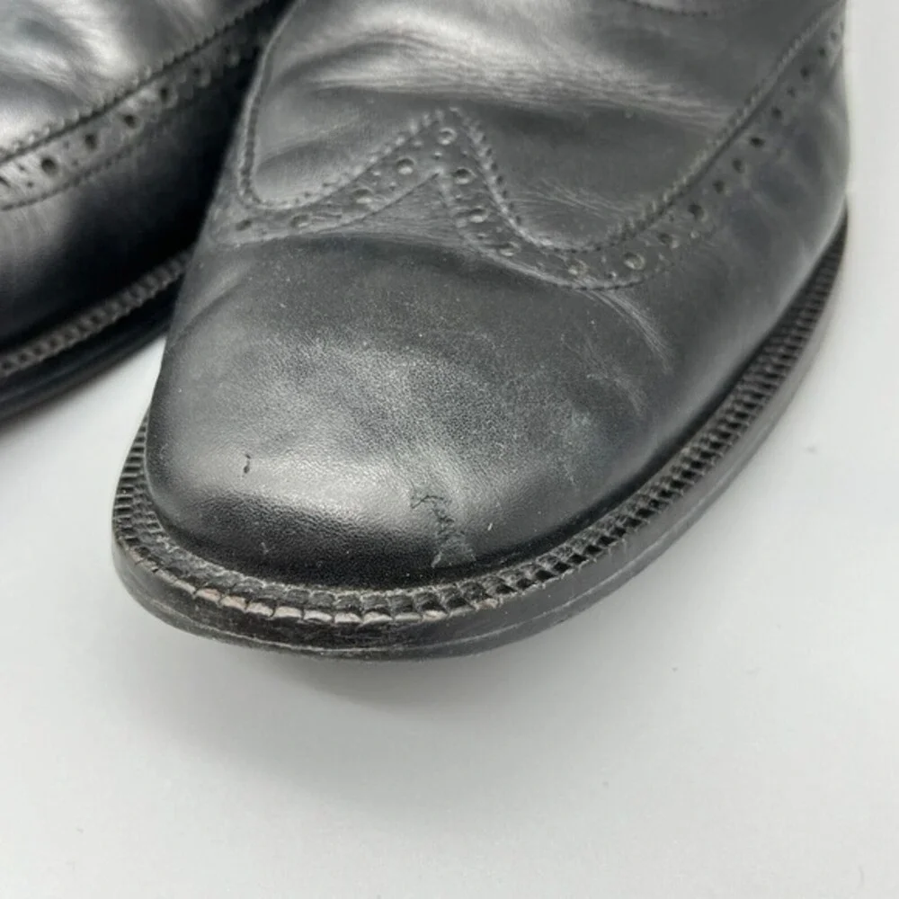Cole Haan Shoes Mens 11 Black‎ Leather Modern Classics Wingtip Oxfords Business